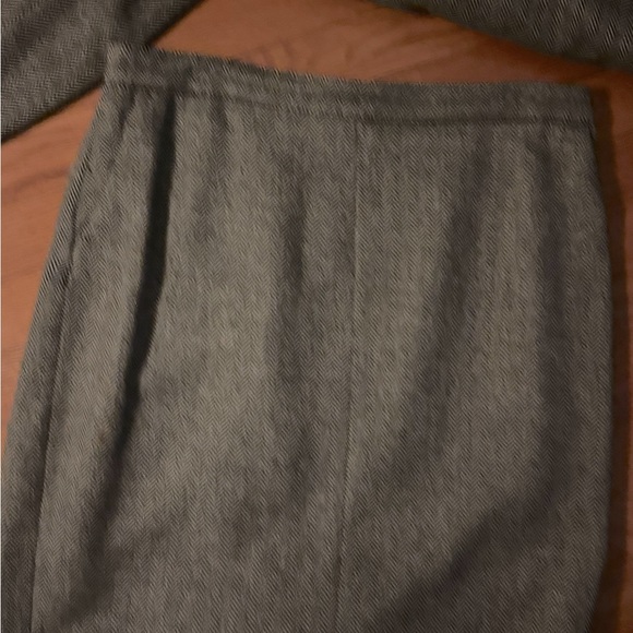 Black Herringbone Tweed Skirt Suit Kors By Michael Kors - Picture 4 of 6